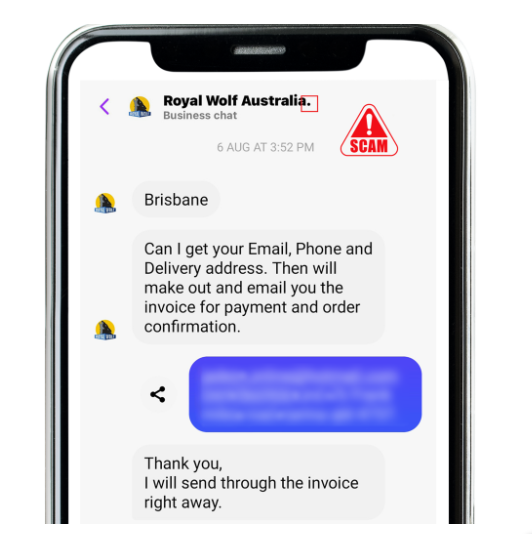 Messenger Scam