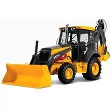 yellow backhoe