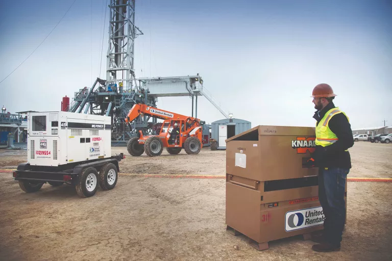 Photo of person at jobsite