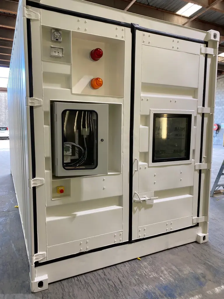 Battery Storage and Thermal Monitoring Facility - Exterior with Integrated Alarm Logic