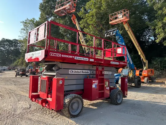 2016 MEC 6092RT Rough Terrain Scissor Lift