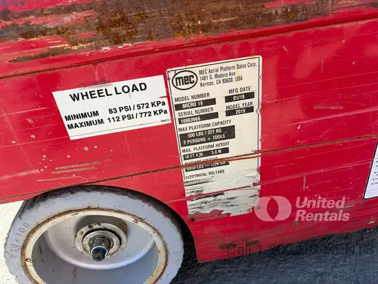 2019 MEC MICRO 19 Scissor Lift