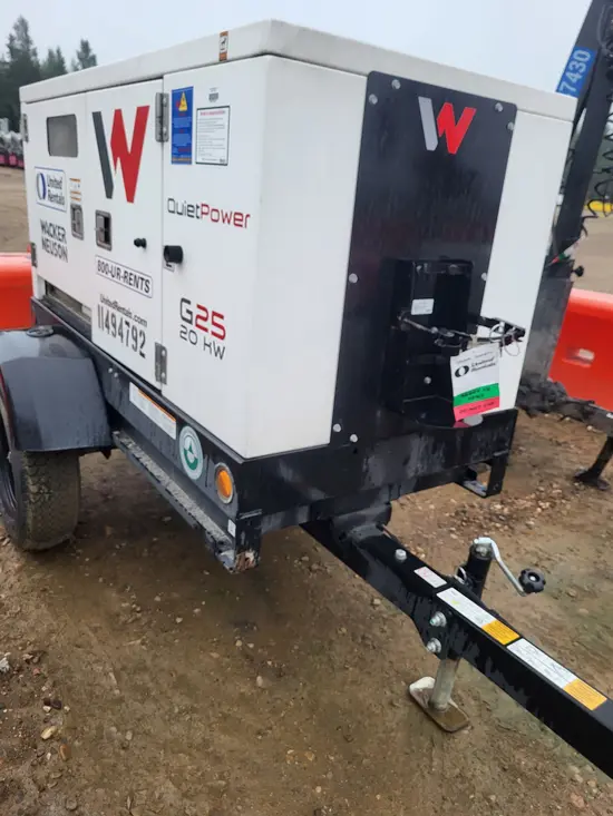 2022 Wacker Neuson G25 T4F Diesel Generator