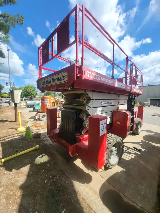 2017 MEC 6092RT Rough Terrain Scissor Lift