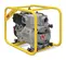 Yellow and silver and black WACKER Trash Pump, 3 in., Gas Powered