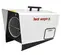 White and black HEATWAGON Heater, 65K BTU, 240v/1ph, Electric Powered