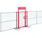 Red ZND 5 ft. by 7.9 ft. Pedestrian Gate