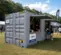 20ft event kiosk container with serving window and awning