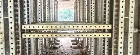 Shore 400 Modular Props installed inside a concrete culvert.