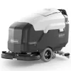 Gray and black NILFISK Walk-behind Floor Scrubber, 32 in., 12V Electric Powered