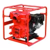 Red and black MULTIQUIP Trash Pump, 4 in., Gas Powered