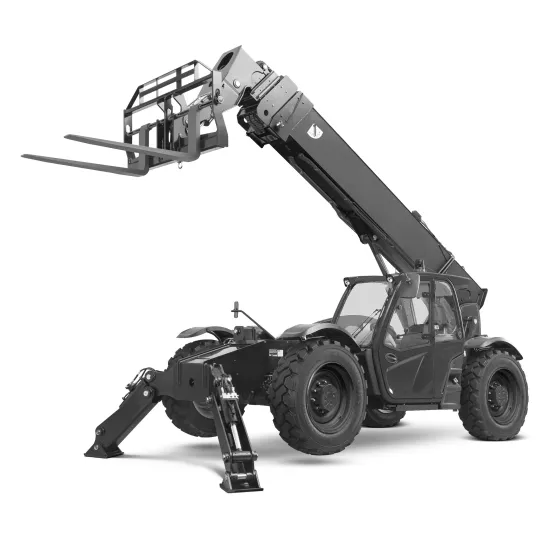 Black JLG JLG variable reach forklift