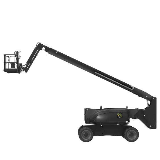 Black JLG articulating boom lift