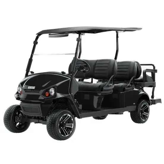 Black EZ-Go Express 6-seat utility cart